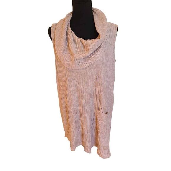 Focus Casual Life Sleeveless Cowl Neck Tunic Blouse Size M - Picture 9 of 9